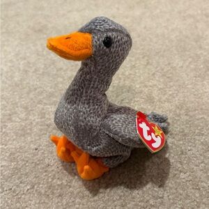 NWT, Vintage 1999 ‘Honks’ the Goose Beanie Baby by Ty Inc.